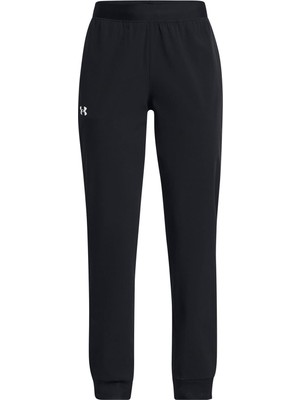 Odea Under Armour Kız Çocuk Sweatpant G Armoursport Woven Jogger Black - White Yxs