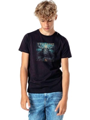 Odea Qivi Testament Dark Roots Of Earth Testament Baskılı Unisex Çocuk Siyah Sweatshirt TYC00376905938, 9-10 Yaş