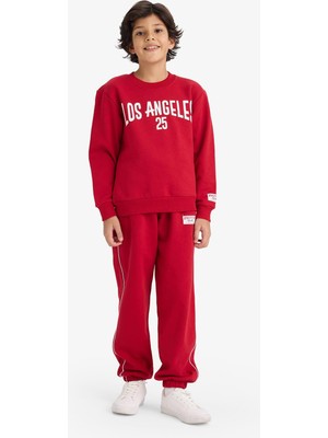 Odea Defacto 2'li Takım Baskılı Sweatshirt Eşofman Altı Erkek Çocuk G5644A825CW