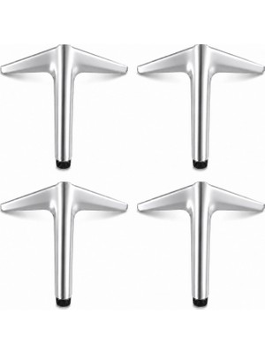 Odea Aydos 4 Adet 15 cm Krom Metal Mobilya Ayağı Dayanıklı Şık Koltuk Dolap Sehpa Ayağı Modern Tasarım