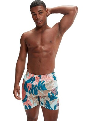 Odea Speedo Erkek Erkek Dijital Baskılı Boş Zaman 16" Watershort Klasik, Çok Renkli, M