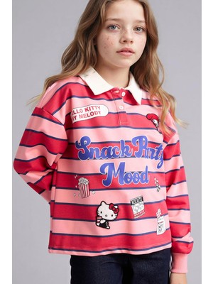 Odea DEFACTO%100 Pamuk Hello Kitty Sweatshirt Kız Çocuk G6828A826SP