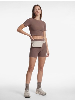 Odea Slim Fit Kısa Kollu Bisiklet Yaka Crop Spor Tişört