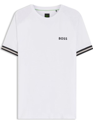 Odea Erkek Kısa Kol Bisiklet Yaka Kısa Boy Pamuklu Beyaz T-Shirt 50559207-100