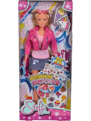 Odea Simba, 105733196, Steffi Love Moda Yamaları Oyuncak Bebek Set, 25 Farklı Sticker, 29 Cm, Steffi Love Fashion Patches