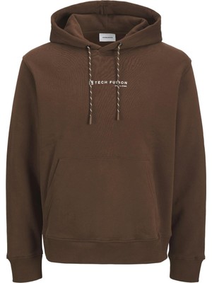 Odea Jack & Jones Jjskı Sweat Hood Logo Skı AW25,POTTING Soil Tech M