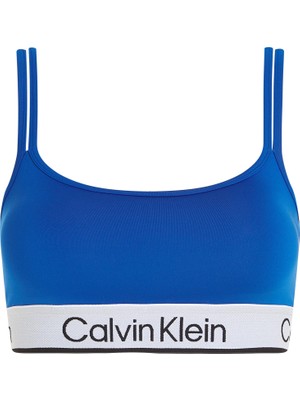 Odea Calvin Klein Wo - Sports Bra Low Support Kadın Bralet, Mavi, Xs