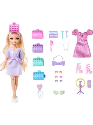 Odea Barbie Dream Besties Barbıe Ile Hazırlan Şekillendirilmiş Saçlı Barbie 'malibu' Bebek, Sürpriz Saç Aksesuarları ve 15'ten Fazla Görünüm, JGG38