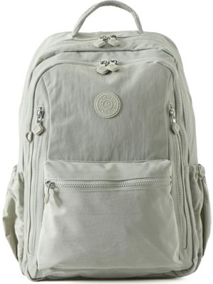 Odea Louisiana Polo Bolsas Kadın Okul Sırt Çanta Açık Gri 1091