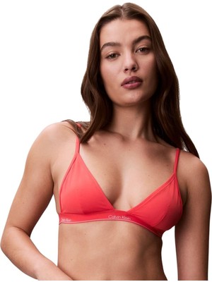 Odea Calvin Klein Kadın Yüzme Üst Giysisi, Pembe (Punch Pink), L