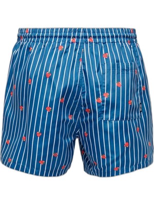 Odea Only & Sons Onsted Lıfe Swım Short Funny Aop Erkek Mayo, Mavi, Small