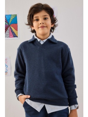 Odea Defacto Apaş Yaka Sweatshirt Erkek Çocuk G3672A825CW