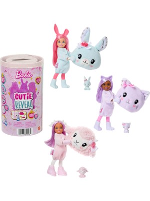 Odea Barbie Cutie Reveal Sevimli Ayıcıklar Chelsea Küçük Bebek ve Aksesuarları, Pelüş Hayvan Kostümü ve Renk Değişimi Dahil 6 Sürpriz Içeren 2. Seri (Stiller Çeşitlilik Gösterebilir), JGH75