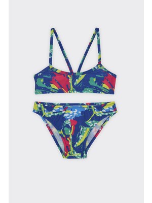 Odea Kız Çocuk Çok Renkli Bikini Multi 6-7 Yaş Multi