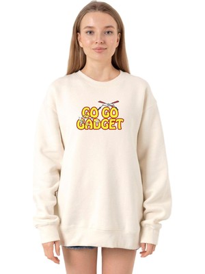 Odea Tshirthane Inspector Gadget Go Go Gadget Ekru Kadın 2ip Sweatshirt P19054S1268, Xl