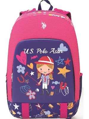 Odea Uspa PLCAN21106 U.s. Polo Assn. Okul Sırt Çantası, Ilkokul Pembe
