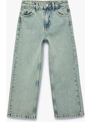 Odea Pamuklu Geniş Paça Denim Pantolon