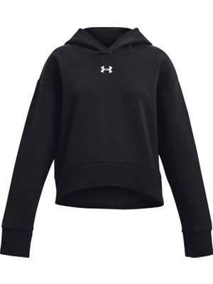 Odea Under Armour Ua Rival Fleece Hoodie Kız Çocuk Sweatshirt Black / / White Ymd