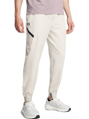Odea Under Armour Beyaz Erkek Lastikli Bel Eşofman Altı 1388823-110 Ua Unstoppable Joggers, M