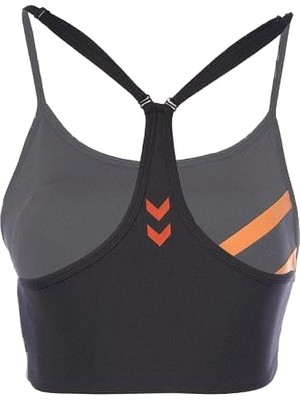 Odea Hummel Else Bra Kadın Siyah Yuvarlak Yaka Atlet, Siyah, Xl