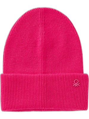 Odea United Colors Of Benetton Kız Şapkası Berretto In Maglia 126WCA00X, Pembe., M