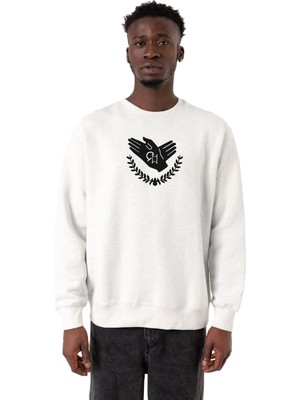 Odea Tshirthane Violet Evergarden Anime Ch Postal Company Logo Beyaz Erkek 2ip Sweatshirt P23509S3782, Xs