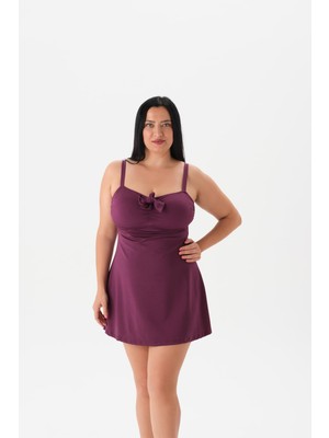 Odea Eros 4056MY Elbiseli Mayo, Kadın, Bordo, 52 Beden