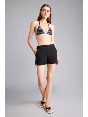 Odea Defacto Regular Fit Elastik Bel Siyah Kısa Deniz Şortu T5639AZ26SM