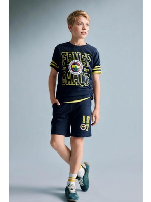Odea DEFACTO%100 Pamuk Fenerbahçe Oversize Şort Erkek Çocuk H8000A826HS