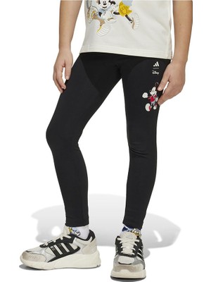 Odea Adidas Unisex Çocuk Lk Dy mm Leg Sporcu Taytı Black/owhıte 6-7A