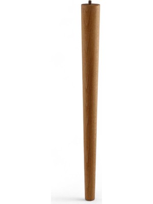 Odea Modern Tasarım 50 cm Kahverengi Boyalı Ahşap Silindir Sehpa ve Masa Ayağı Ayakları Aksesuarları