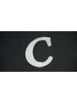 Odea Benim Marifetlerim - C Harfi Gümüş Aynalı Pleksi 4 cm