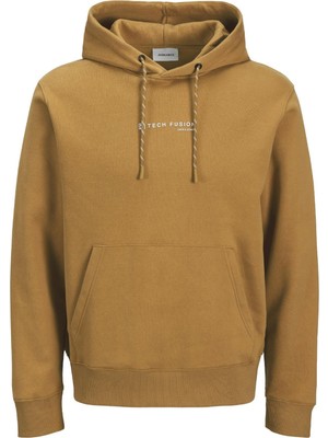 Odea Jack & Jones Jjskı Sweat Hood Logo Skı AW25,WOOD Thrush Tech S