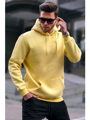 Odea Madmext Sarı Erkek Sweatshirt 5339,SARI L