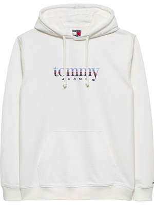 Odea Tommy Hılfıger Tommy Hılfıger Erkek Marka Logolu Günlük Kullanıma Uygun Beyaz1 Sweatshirt DM0DM22642 Ybl
