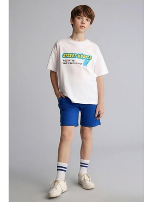 Odea DEFACTO%100 Pamuk Oversize Sweatshirt Kumaşı Şort Erkek Çocuk H2027A826SM