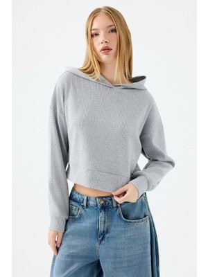 Odea Loft Kadın Weatshirt LF2040620,GRI M