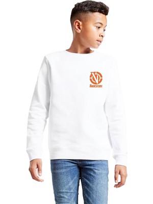 Odea Tshirthane Rick And Morty Vindicators Beyaz Çocuk 2ip Sweatshirt P19639S4816, 11-12 Yaş
