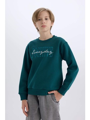 Odea Defacto Bisiklet Yaka Baskılı Sweatshirt Erkek Çocuk D3036A824WN