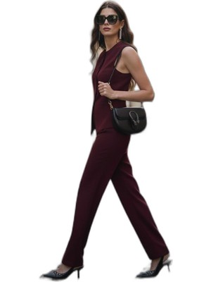 Odea Lela Regular Fit Bisiklet Yaka Kolsuz Düğmeli Basic Bluz Yelek Bayan Yelek 65200004