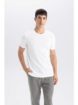 Odea Defacto Slim Fit Bisiklet Yaka Kısa Kollu Basic Tişört M6608AZ25SP