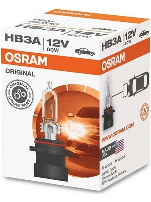 Odea Osram Ampul HB3A 12V 60W Tek Telli Far ve Sis 9005XS