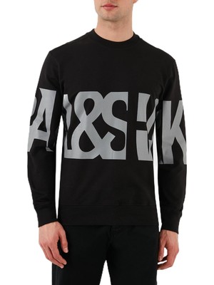 Odea Paul & Shark Logo Baskılı Streç Pamuklu Regular Fit Bisiklet Yaka Sweat Erkek Sweat 24411862 011