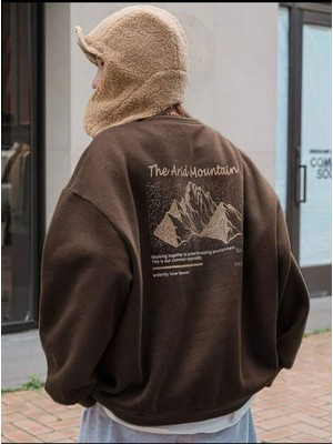 Odea Tarzsokak Unisex Siyah Bhvr Baskılı Sweatshirt TYC00550538776, Kahverengi, L/xl
