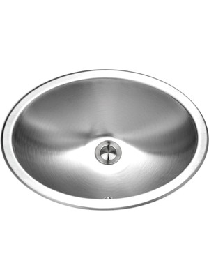 Odea Houzer CHO-1800-1 Opus Serisi Gömme Paslanmaz Çelik Oval Kase Lavabo Taşma