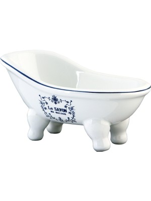 Odea Kingston Brass Batubssw Aqua Eden Mini Seramik Terlik Küvet, 13,5 cm x 7,5 cm x 9,5 Cm, Beyaz