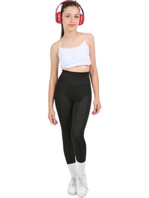 Odea Kız Çocuk Okul Yüksek Bel, Koşu, Yürüyüş, Casual, Yoga, Spor, Atletik, Egzersiz, Fittness Tayt