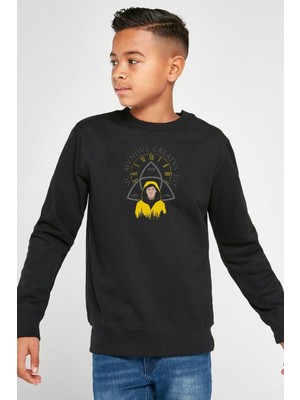 Odea Tshirthane Dark Jonas Sic Mundus Creatus Est Siyah Çocuk 2ip Sweatshirt P23979S810, 13-14 Yaş