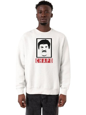 Odea Tshirthane El Chapo Gangster Swagger Beyaz Erkek 2ip Sweatshirt P20989S2133, Xs