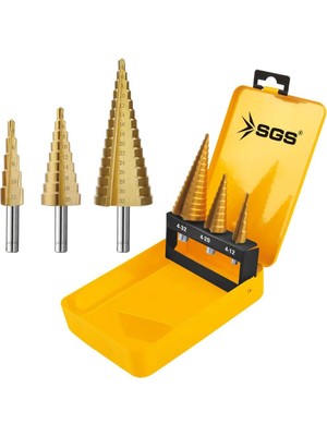 Odea Sgs Hss Kademeli Matkap Ucu Seti 3 Parça (4-12/4-20/4-32) mm SGS2840